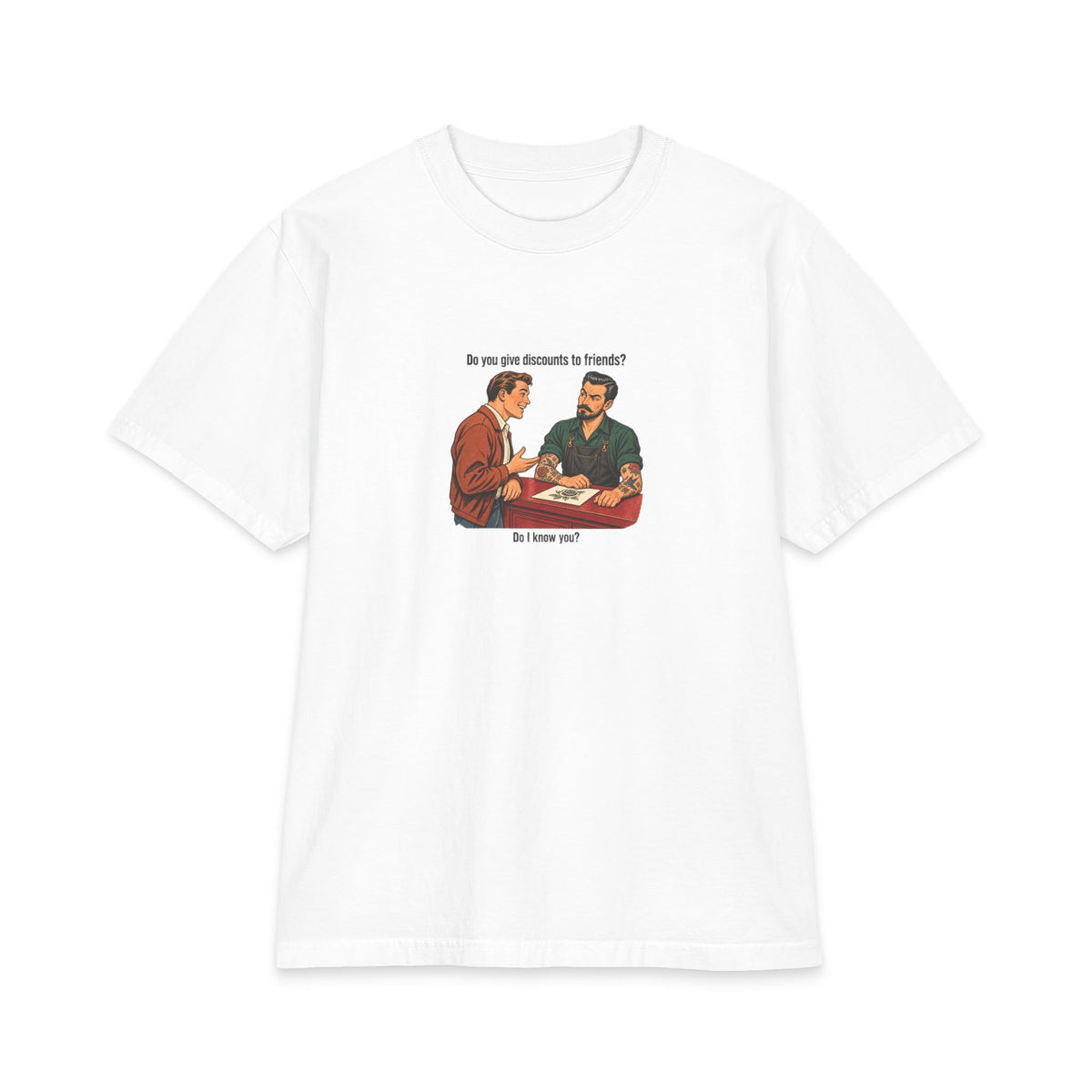 BAD MOOD — No Friend Discounts — Heavyweight Tee