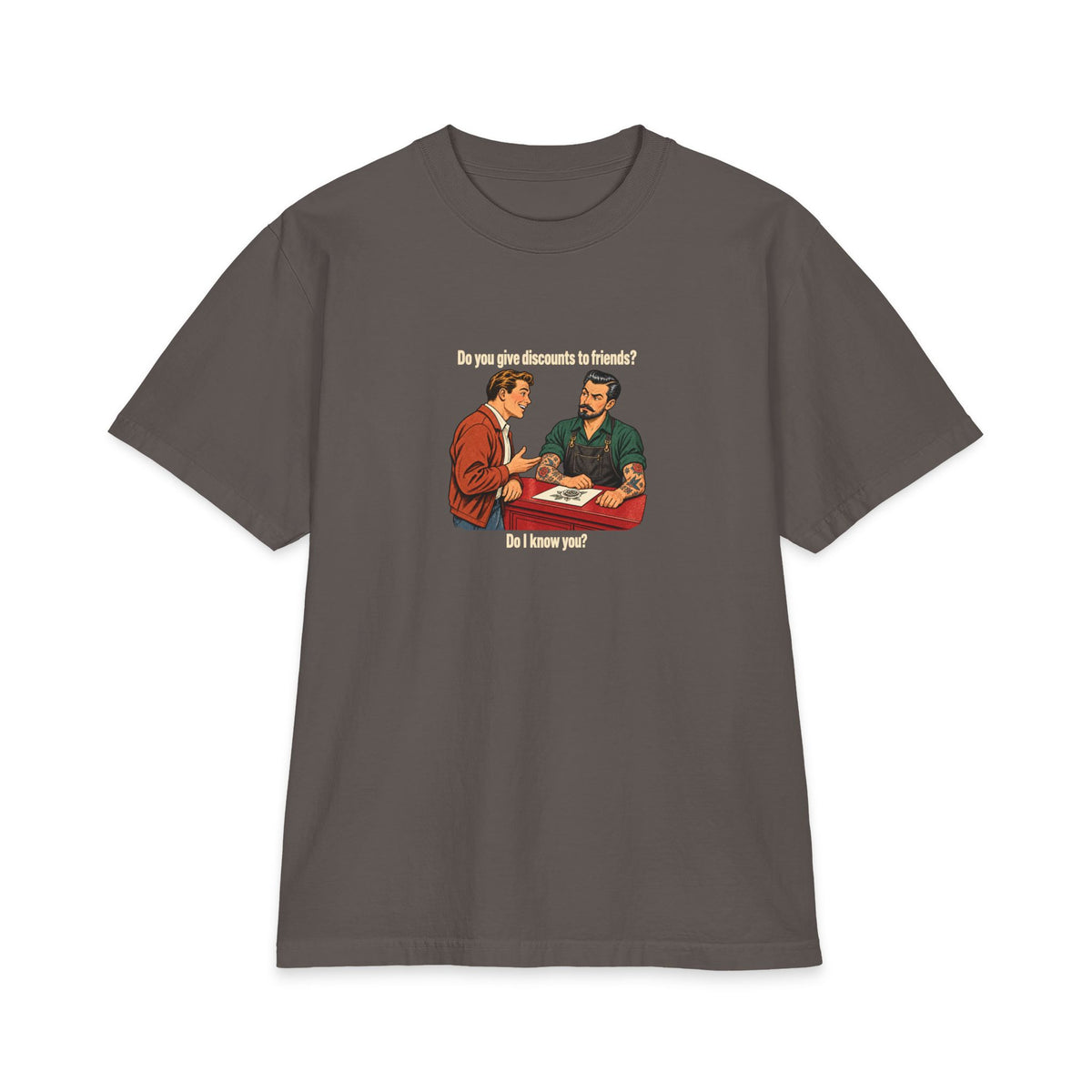 BAD MOOD — No Friend Discounts — Heavyweight Tee