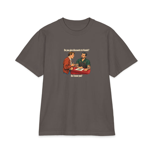 BAD MOOD — No Friend Discounts — Heavyweight Tee
