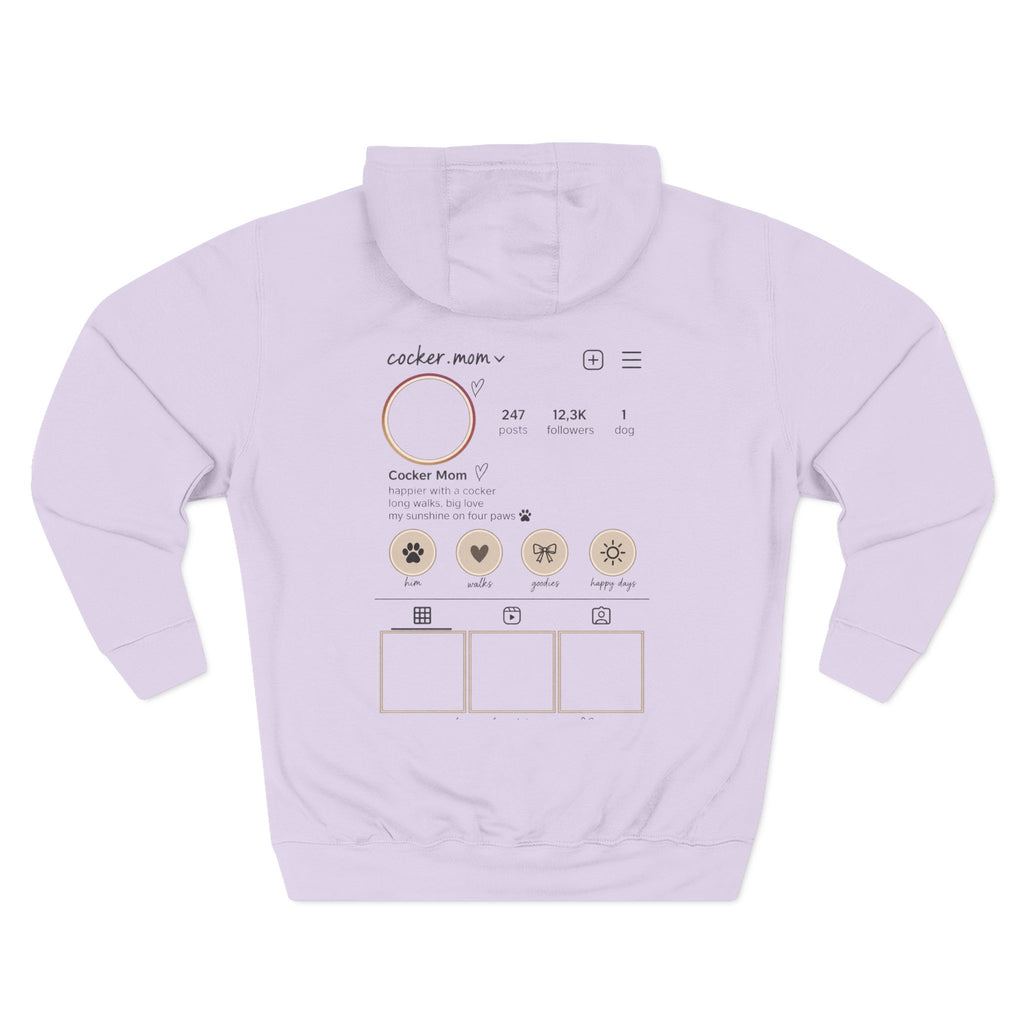 Personalized Cocker Mom Instagram Hoodie — MOOD CLUB