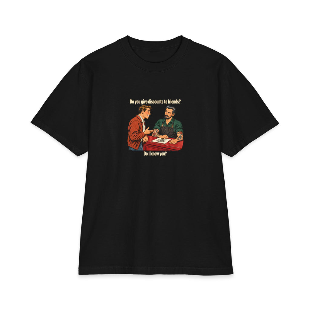 BAD MOOD — No Friend Discounts — Heavyweight Tee