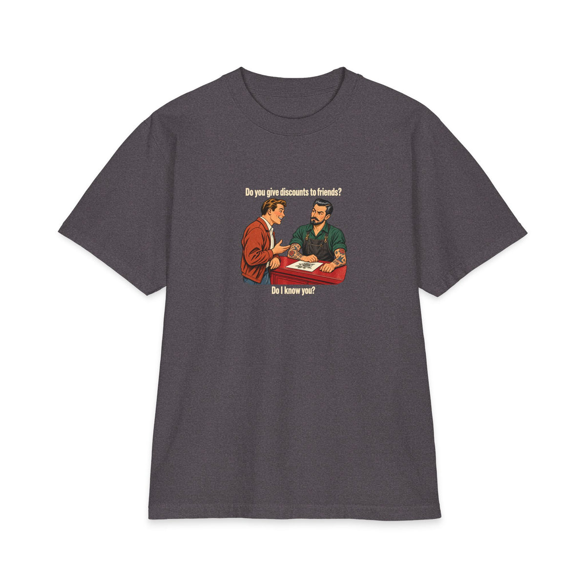 BAD MOOD — No Friend Discounts — Heavyweight Tee