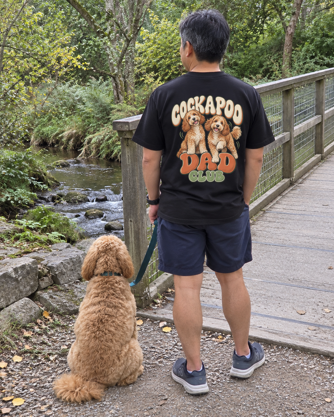 Cockapoo Dad Club - T-shirt — photo naturelle avec son chien
