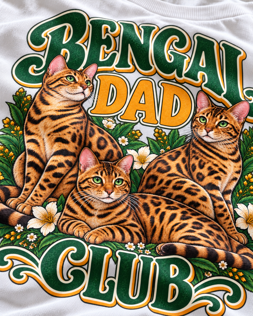 Gros plan du motif — bengal-dad — MOOD CLUB