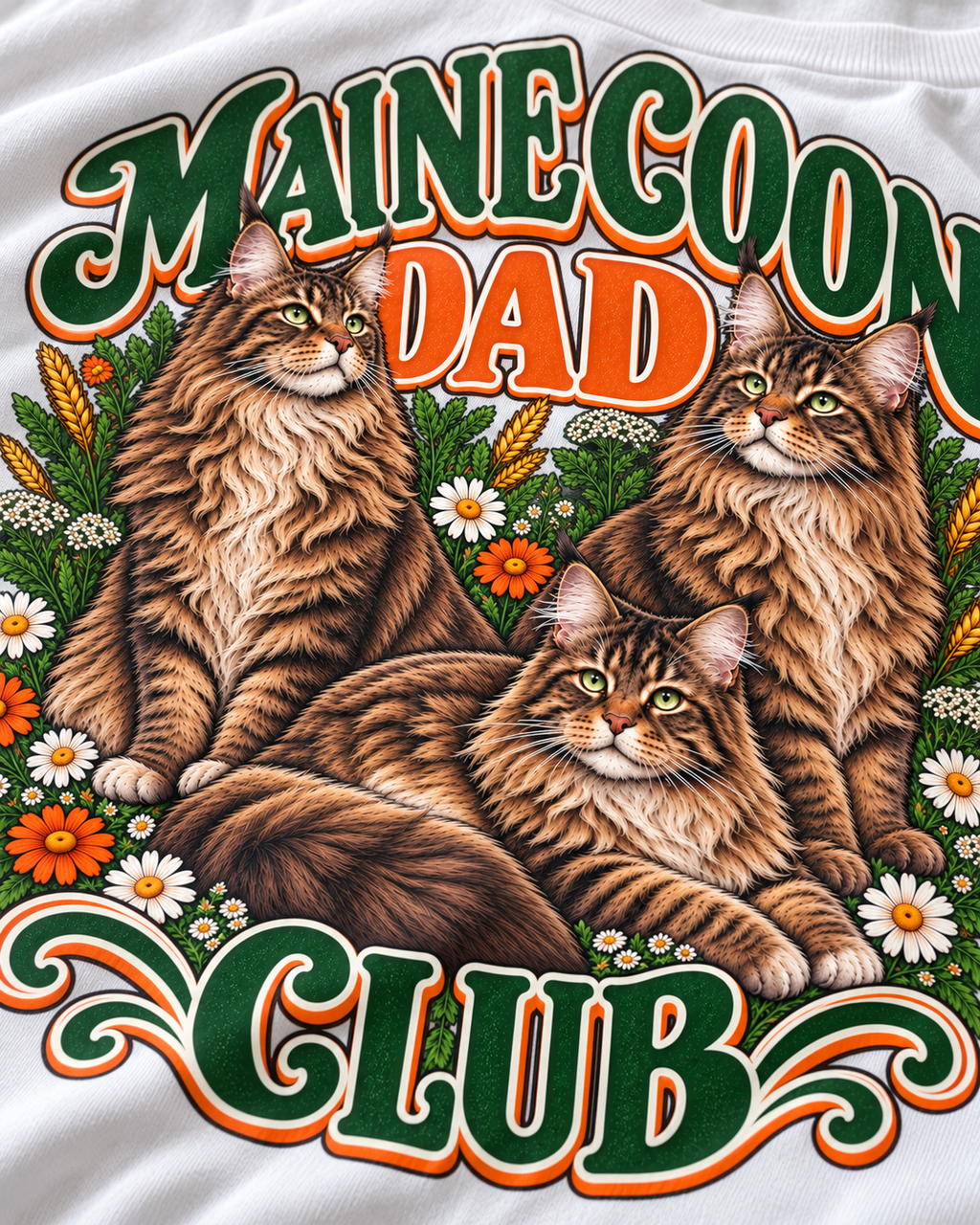 Gros plan du motif — maine-coon-dad — MOOD CLUB