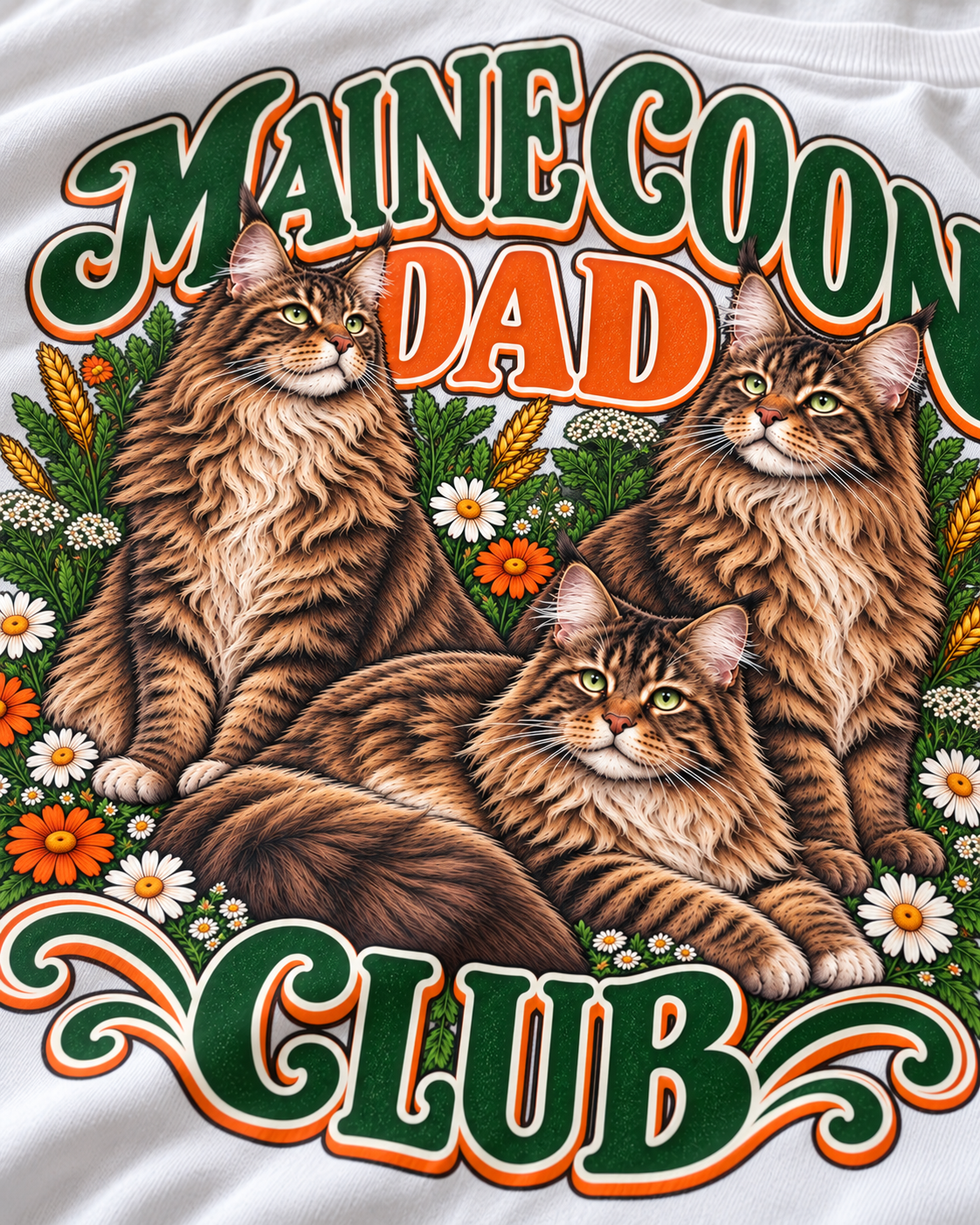 Gros plan du motif — maine-coon-dad — MOOD CLUB