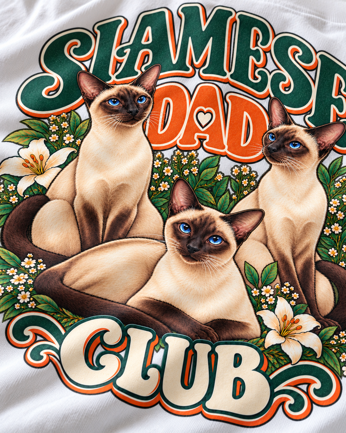 Gros plan du motif — siamese-dad — MOOD CLUB